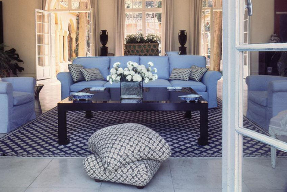 Billy Baldwin La Fiorentina Ottoman and Studio Sofa featured in Interiors - The Greatest Rooms of the Century by Billy Baldwin